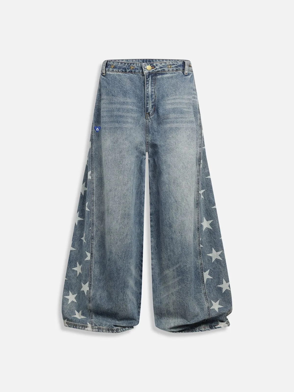 Aelfric Eden Star Panel Rivets Baggy Jeans sold by Aelfric Eden