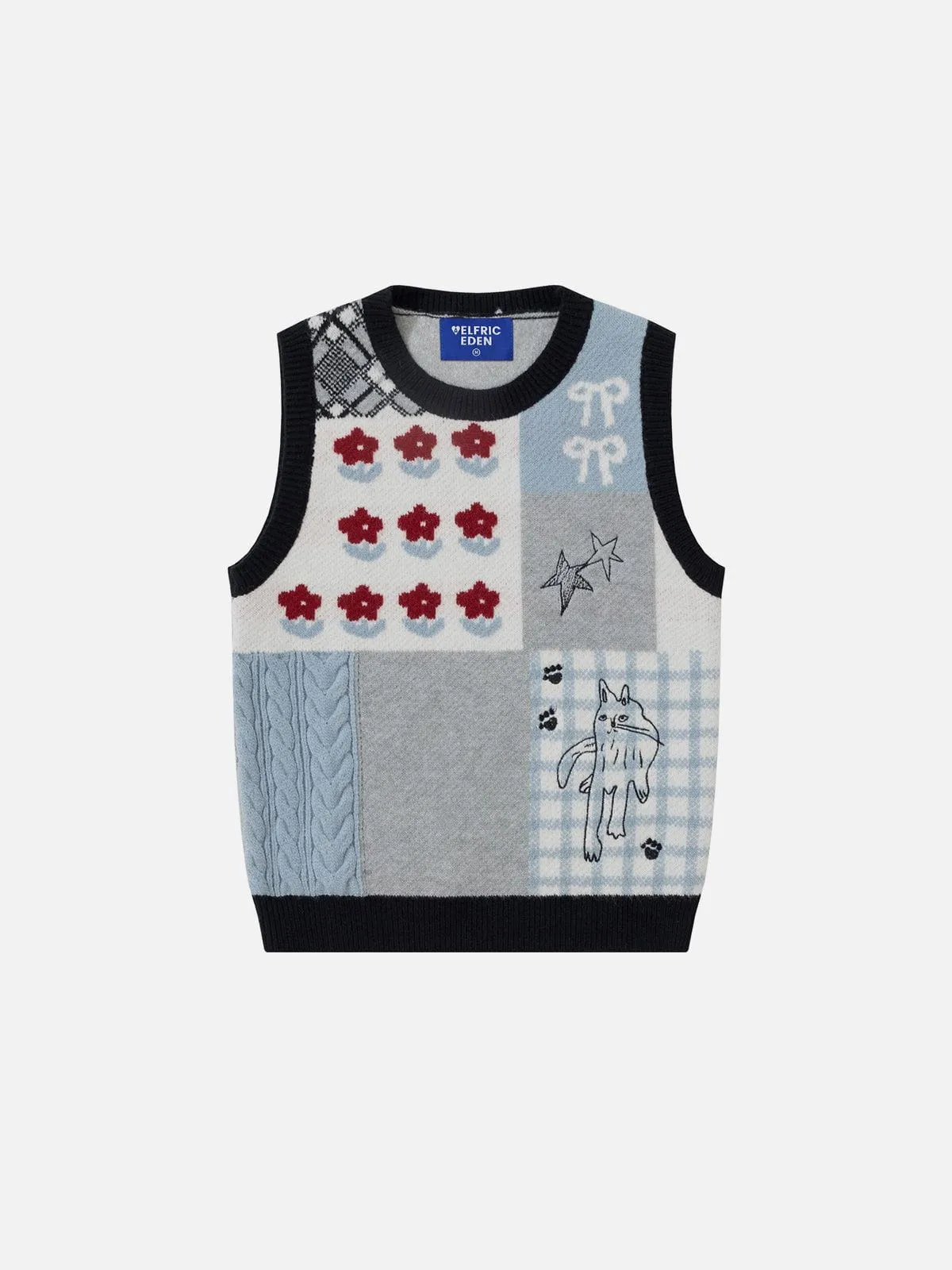 Aelfric Eden Cat Jacquard Sweater Vest sold by Aelfric Eden product image thumbnail 2