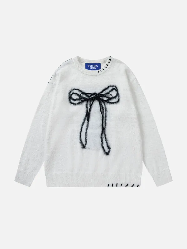 Aelfric Eden Bow Jacquard Sweater sold by Aelfric Eden