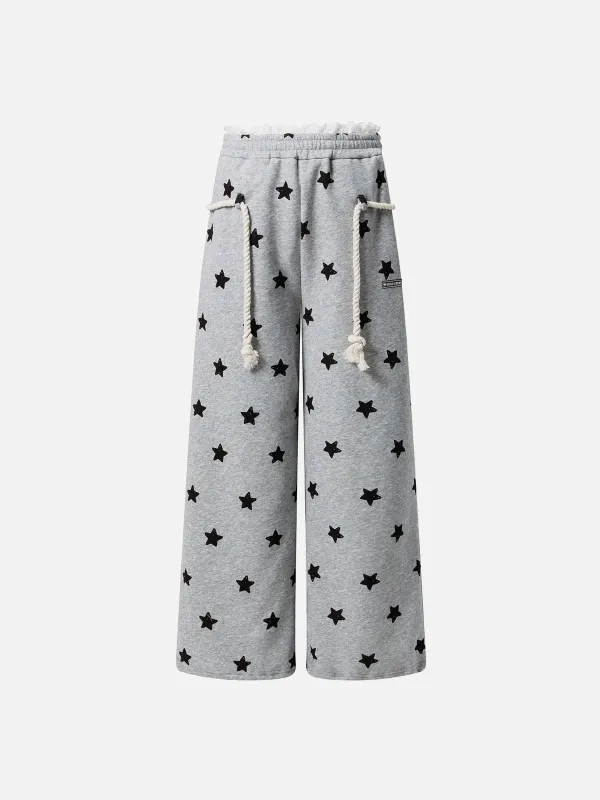 Aelfric Eden Lace Waist Star Sweatpants sold by Aelfric Eden