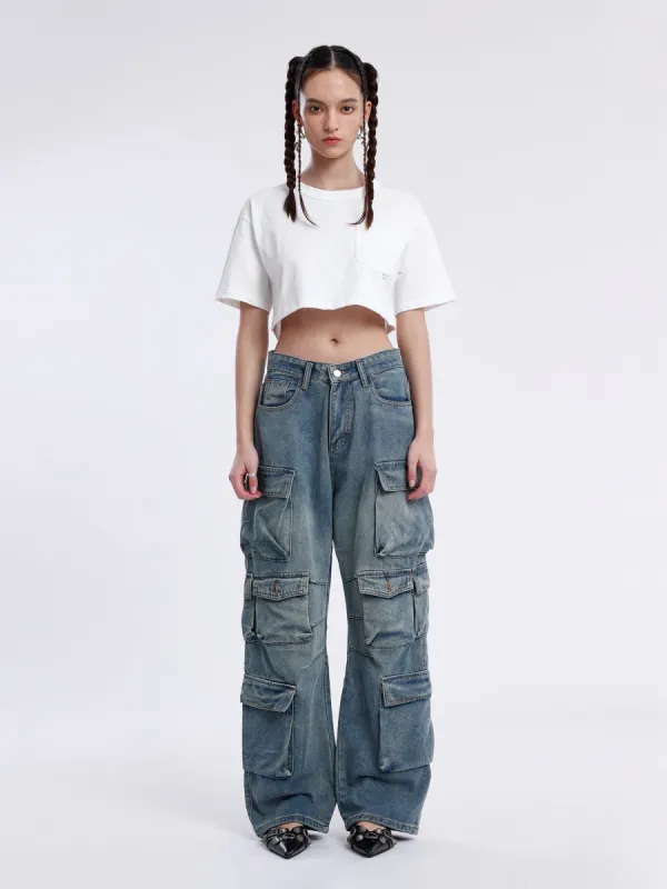 Aelfric Eden Multi 3D Pocket Straight Leg Jeans sold by Aelfric Eden