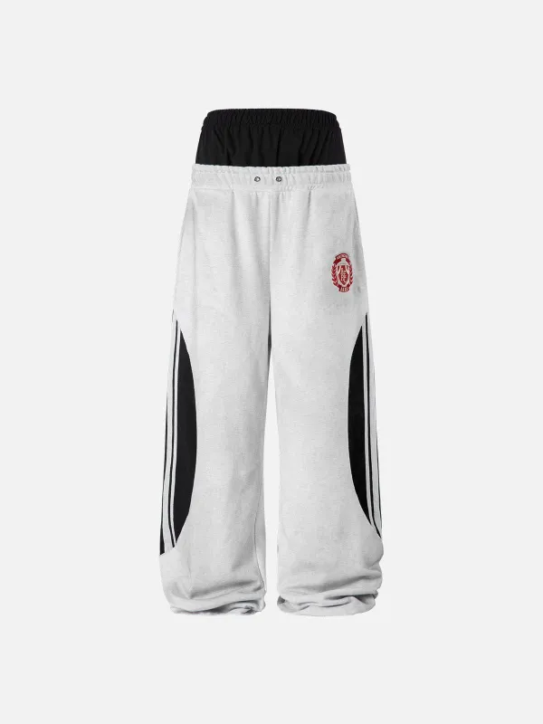 [Pre-Order]Aelfric Eden Double Waist Two Layer Baaggy Sweatpants sold by Aelfric Eden
