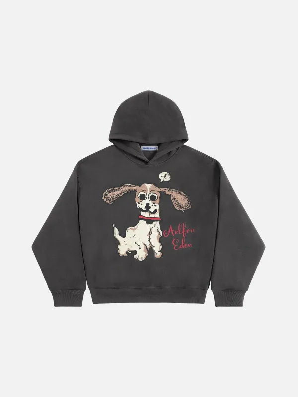 Aelfric Eden Hand Drawn Dog Pullover Hoodie sold by Aelfric Eden