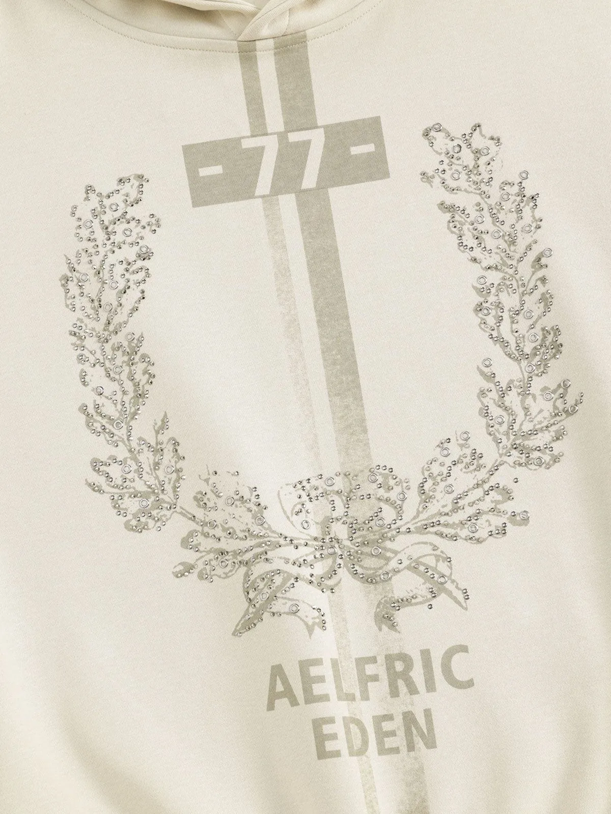 Aelfric Eden Rhinestone Floral Badge Pullover Hoodie sold by Aelfric Eden product image thumbnail 4