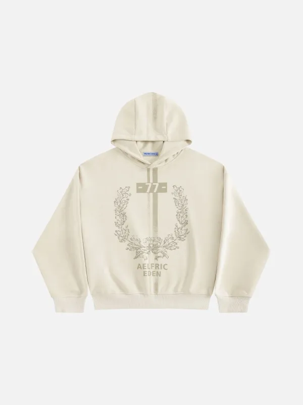 Aelfric Eden Rhinestone Floral Badge Pullover Hoodie sold by Aelfric Eden