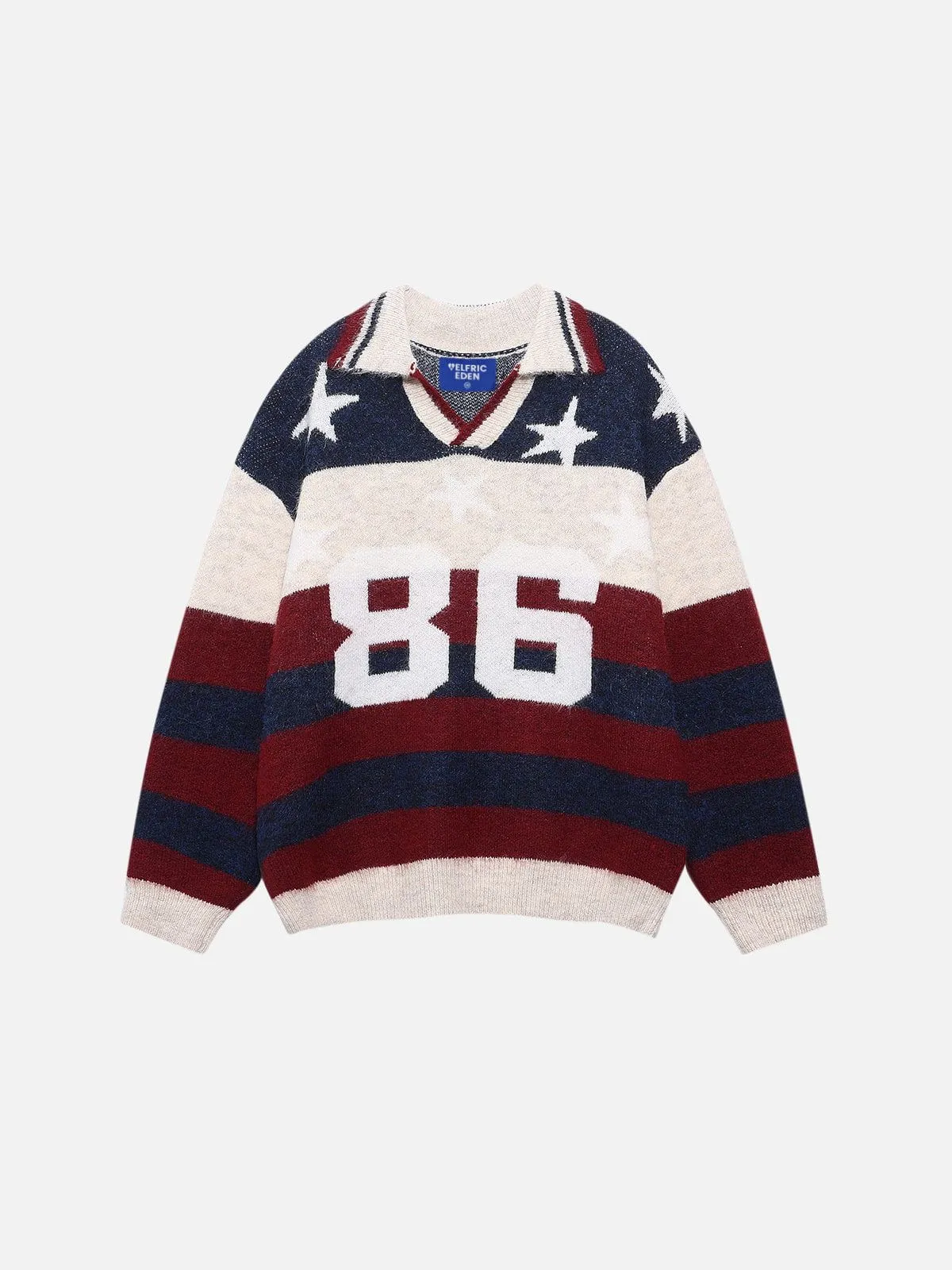 Aelfric Eden Stripe Star 86 Fold-Over Sweater sold by Aelfric Eden