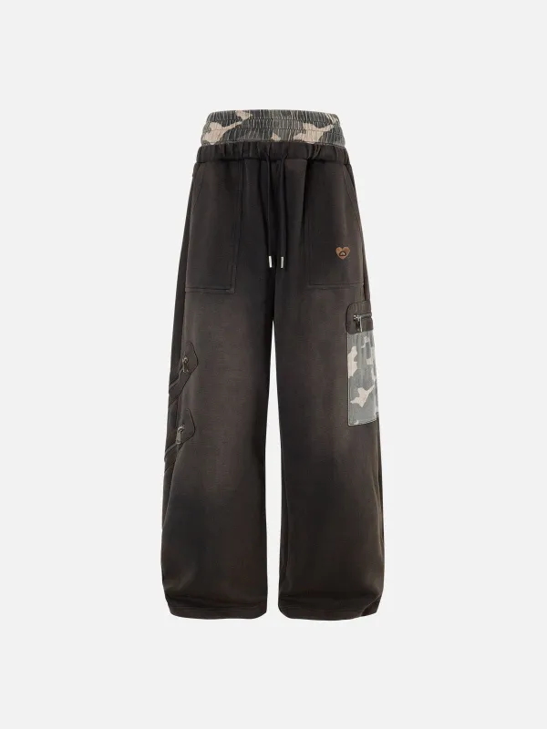 Aelfric Eden CAMO Double Waist Baggy Sweatpants sold by Aelfric Eden