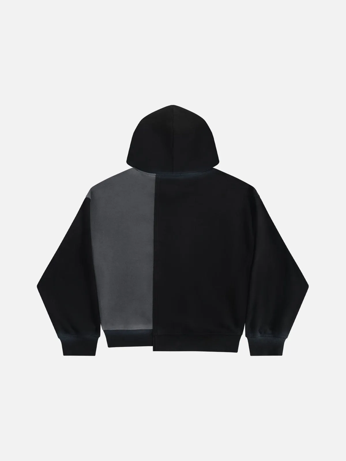 Aelfric Eden Asymmetric Graffiti Patchwork Pullover Hoodie sold by Aelfric Eden product image thumbnail 2