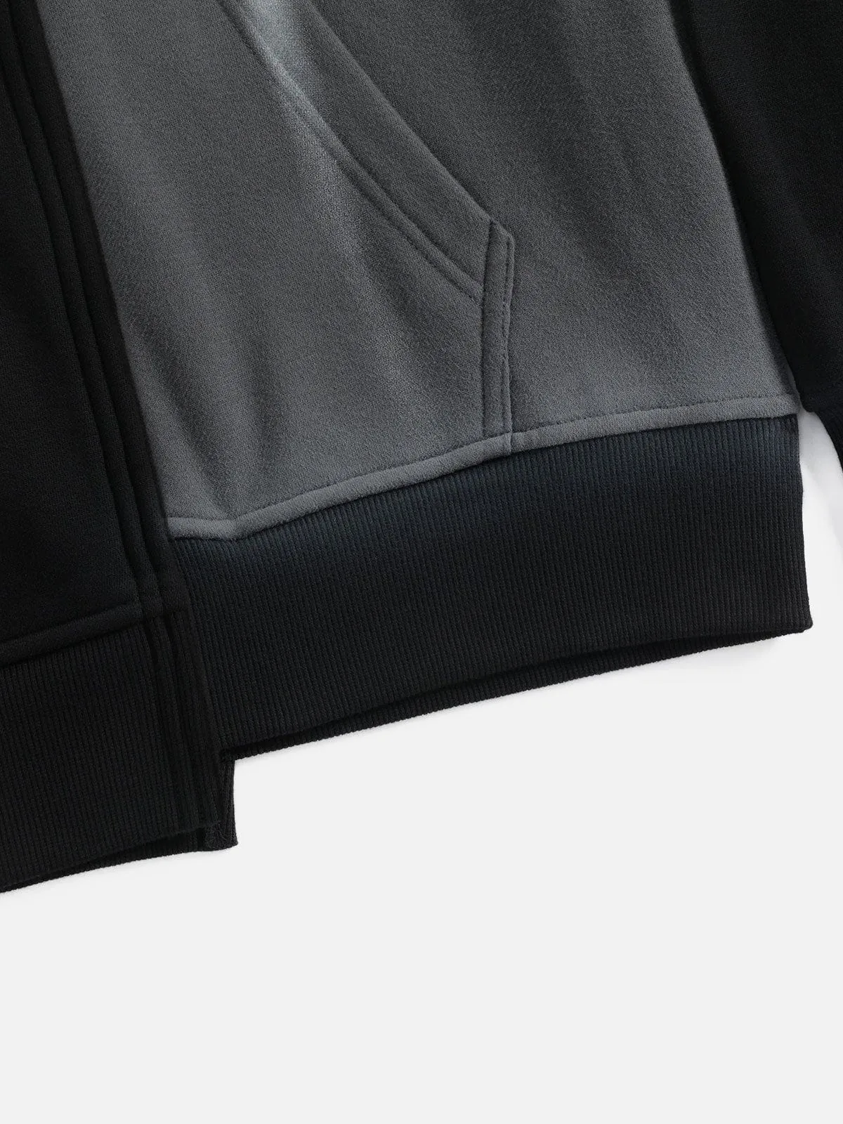 Aelfric Eden Asymmetric Graffiti Patchwork Pullover Hoodie sold by Aelfric Eden product image thumbnail 5