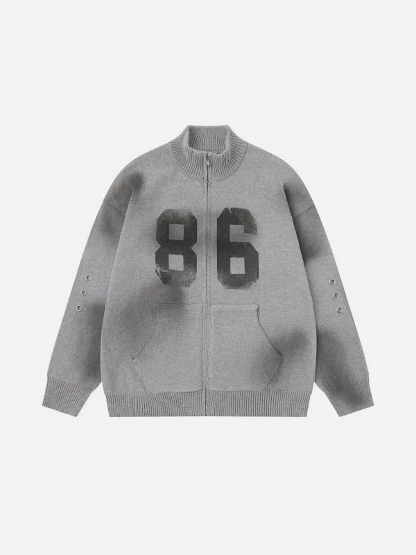 Aelfric Eden Grommet 86 Zip Up Cardigan made by Aelfric Eden