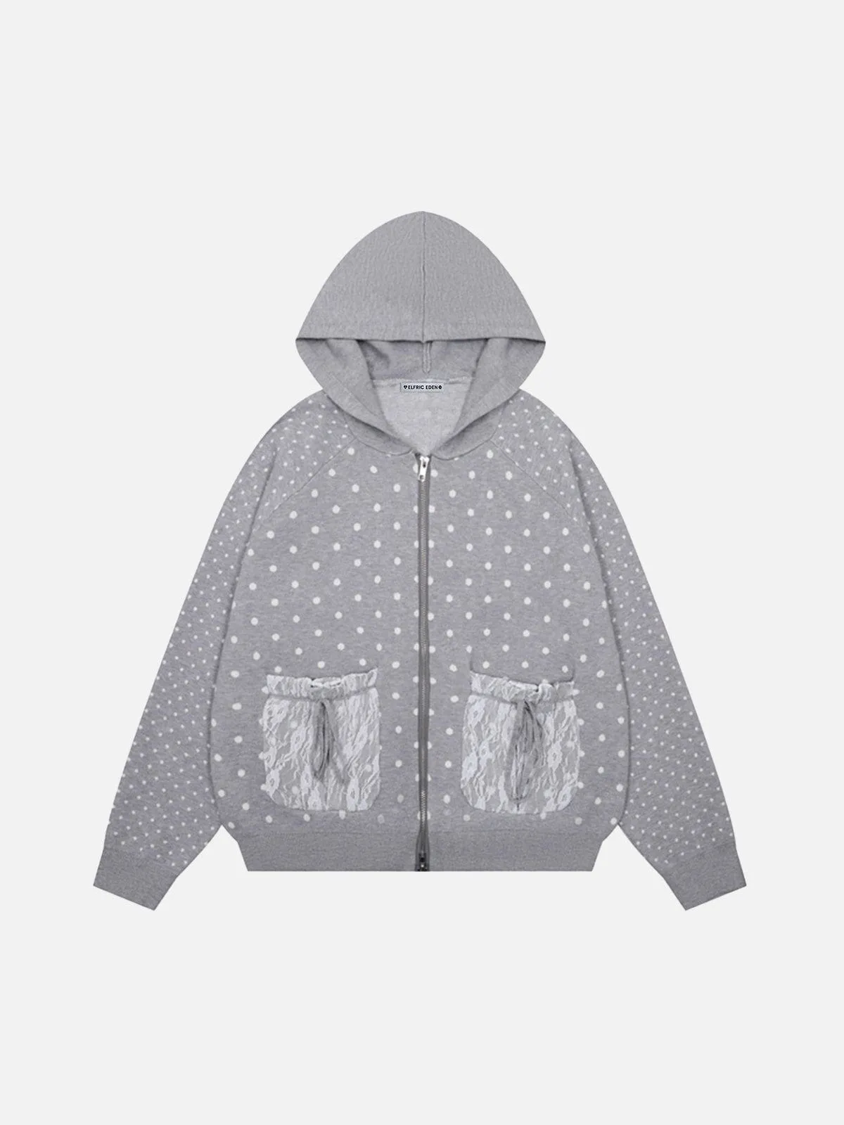 Aelfric Eden Polka Dot Zip Up Hoodie sold by Aelfric Eden