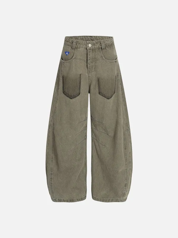 Aelfric Eden Pocket Graphic Baggy Barrel Jeans sold by Aelfric Eden