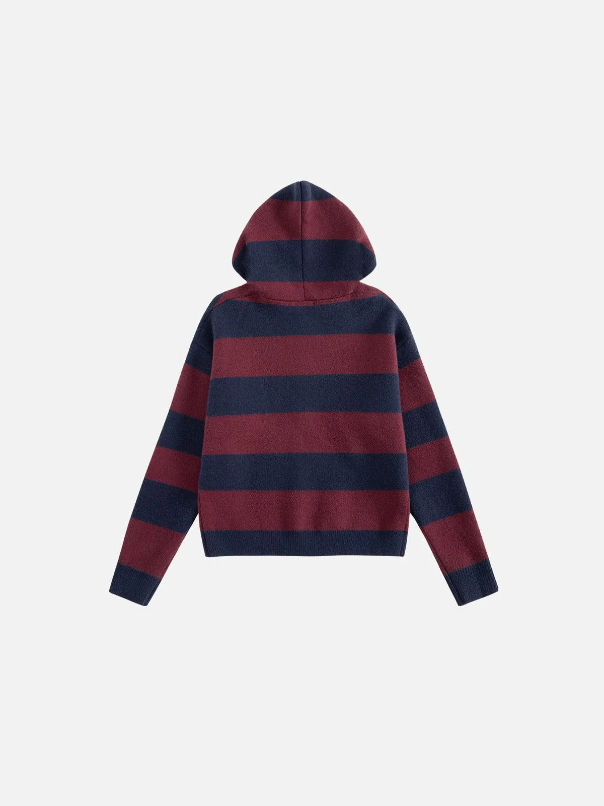 Aelfric Eden Stripe Knit Cropped Zip Up Hoodie sold by Aelfric Eden product image thumbnail 3