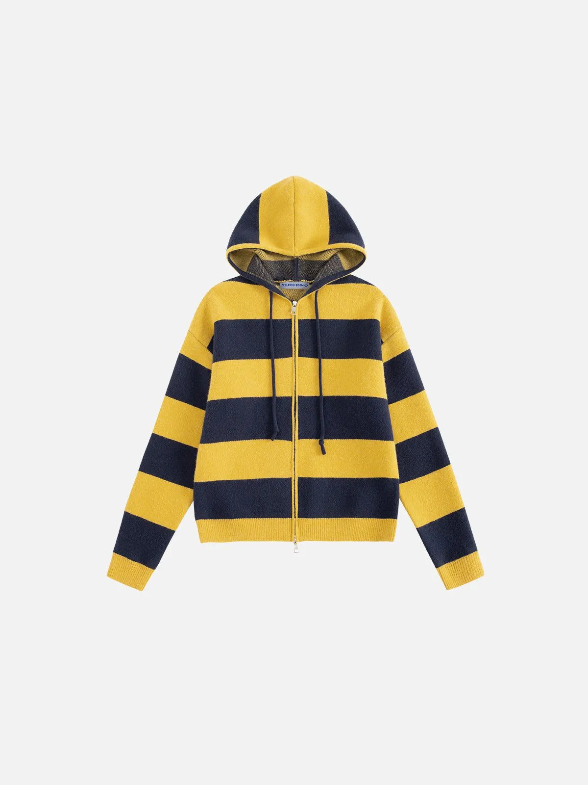 Aelfric Eden Stripe Knit Cropped Zip Up Hoodie sold by Aelfric Eden product image thumbnail 2