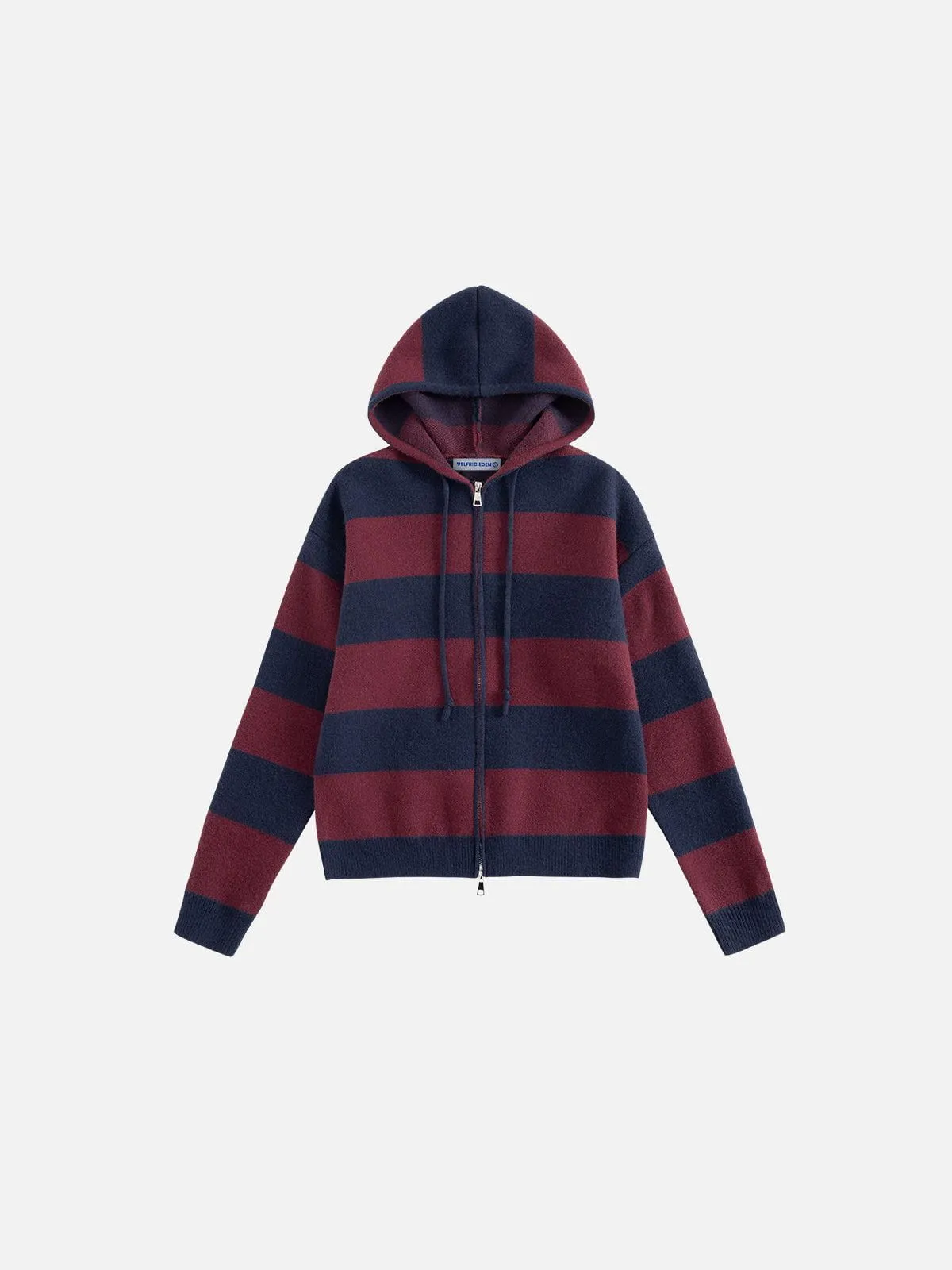 Aelfric Eden Stripe Knit Cropped Zip Up Hoodie sold by Aelfric Eden