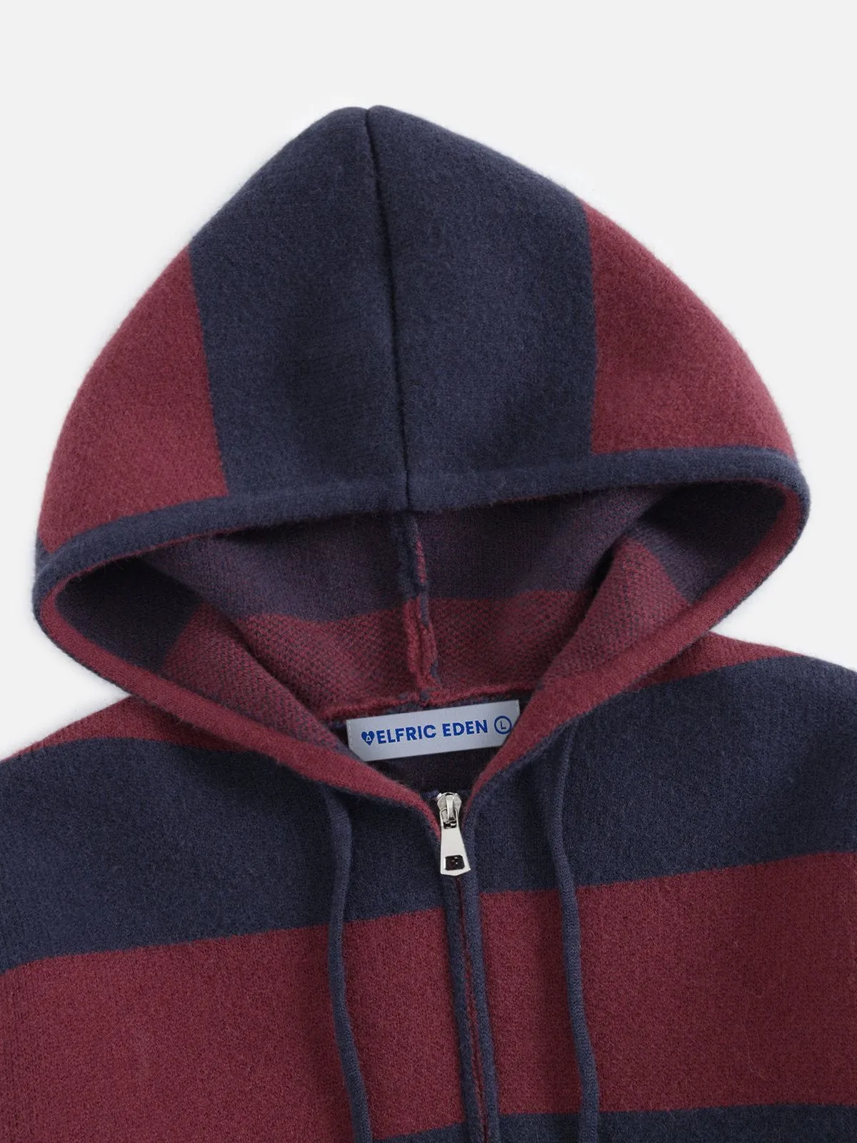 Aelfric Eden Stripe Knit Cropped Zip Up Hoodie sold by Aelfric Eden product image thumbnail 4