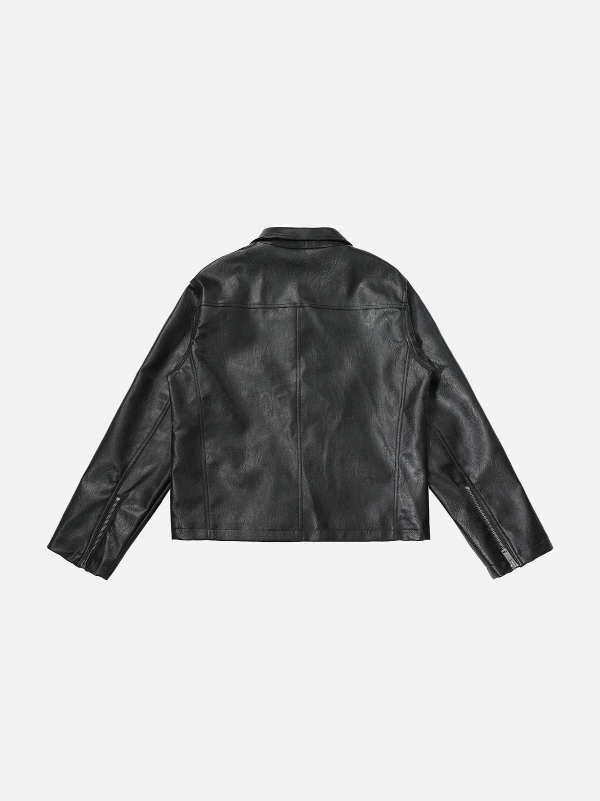 Aelfric Eden Metal Button Faux Leather Jacket sold by Aelfric Eden product image thumbnail 3