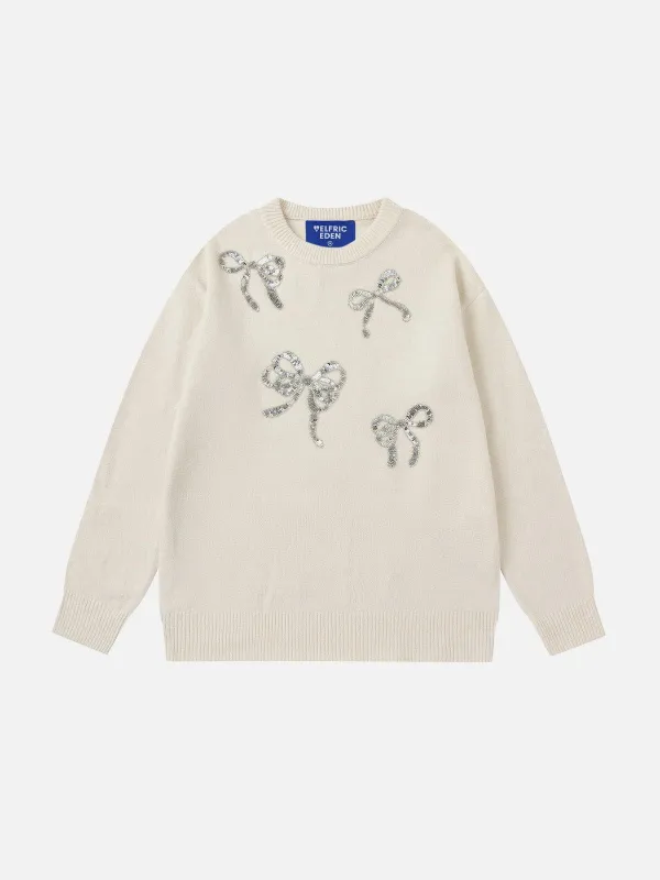 Aelfric Eden Sequins Bow Sweater sold by Aelfric Eden