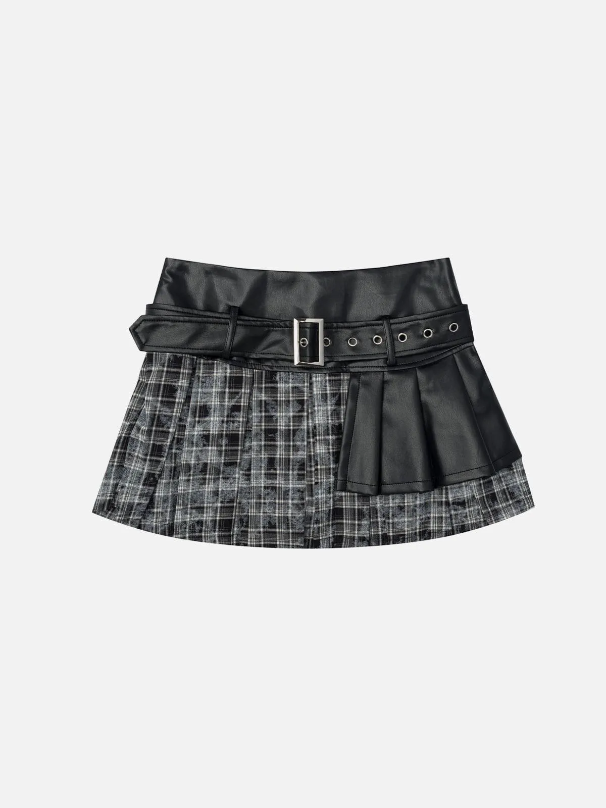 Aelfric Eden Plaid Faux Leather Skirt sold by Aelfric Eden product image thumbnail 2