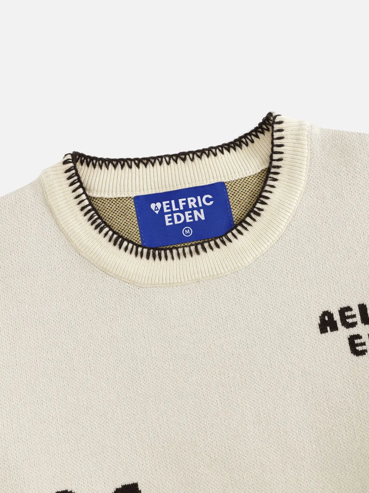 Aelfric Eden Hand Drawn Cat Jacquard Sweater sold by Aelfric Eden product image thumbnail 3