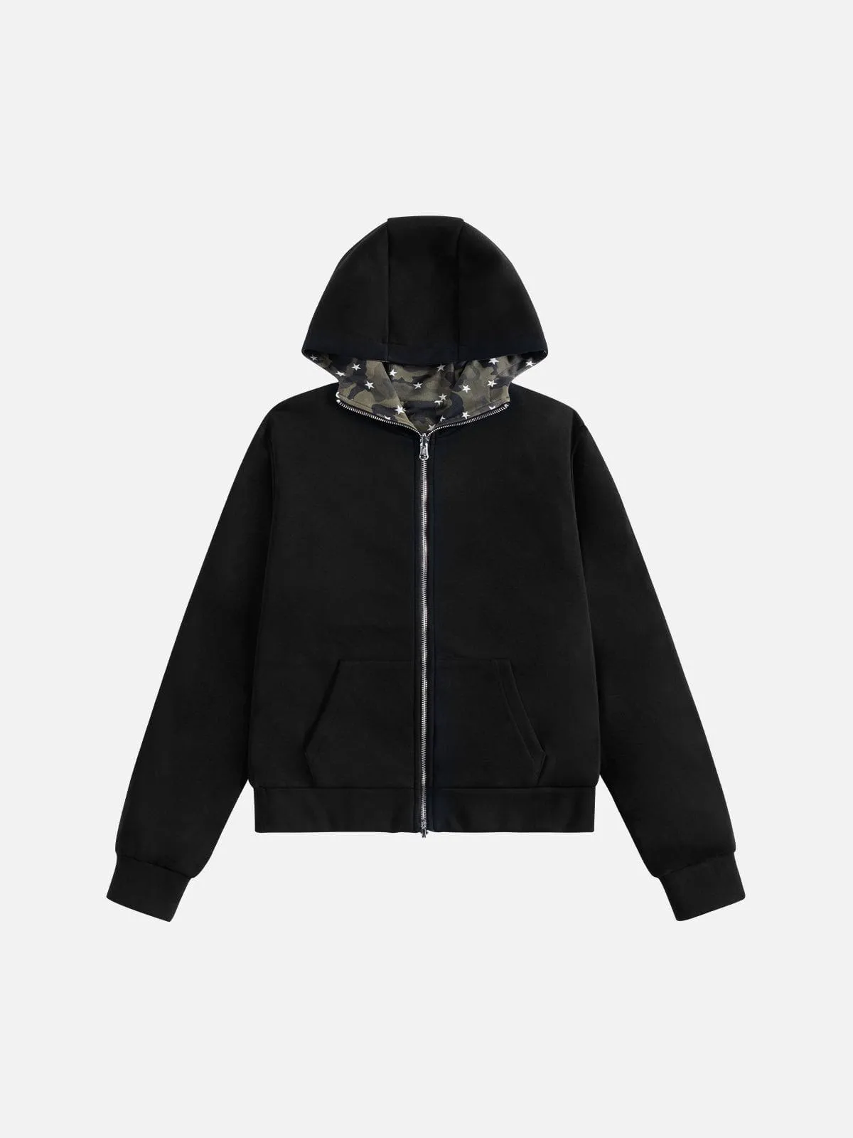 Aelfric Eden CAMO Boxy Reversible Zip Up Hoodie sold by Aelfric Eden product image thumbnail 3