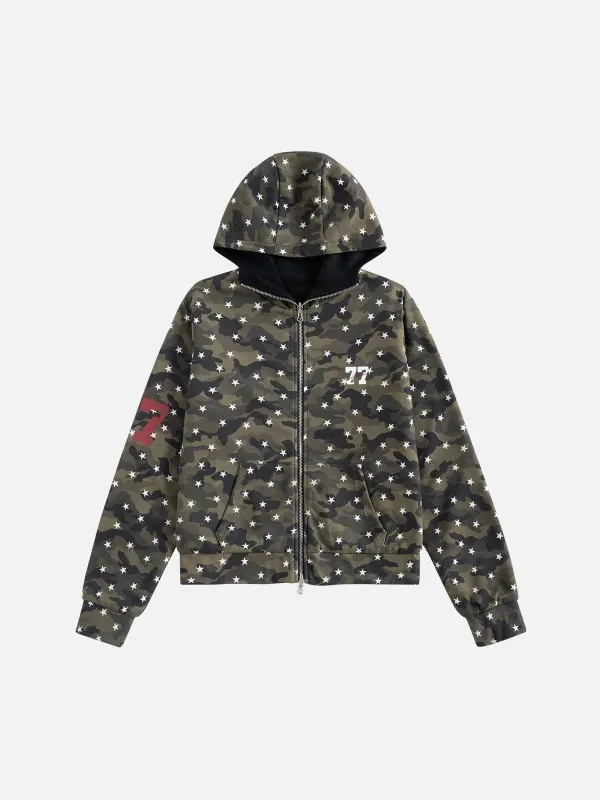 Aelfric Eden CAMO Boxy Reversible Zip Up Hoodie sold by Aelfric Eden