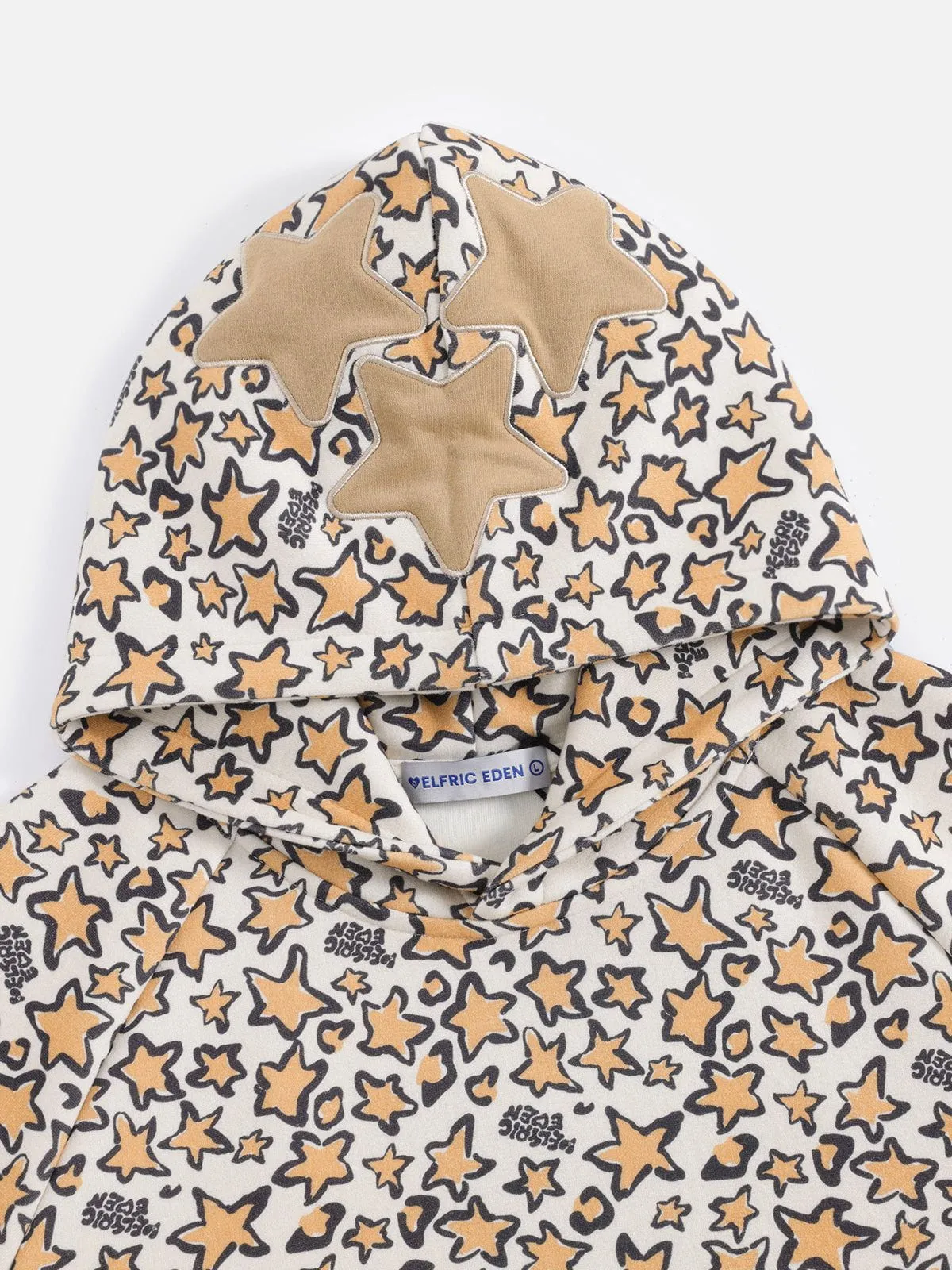 Aelfric Eden Leopard Eden Star Boxy Pullover Hoodie sold by Aelfric Eden product image thumbnail 4