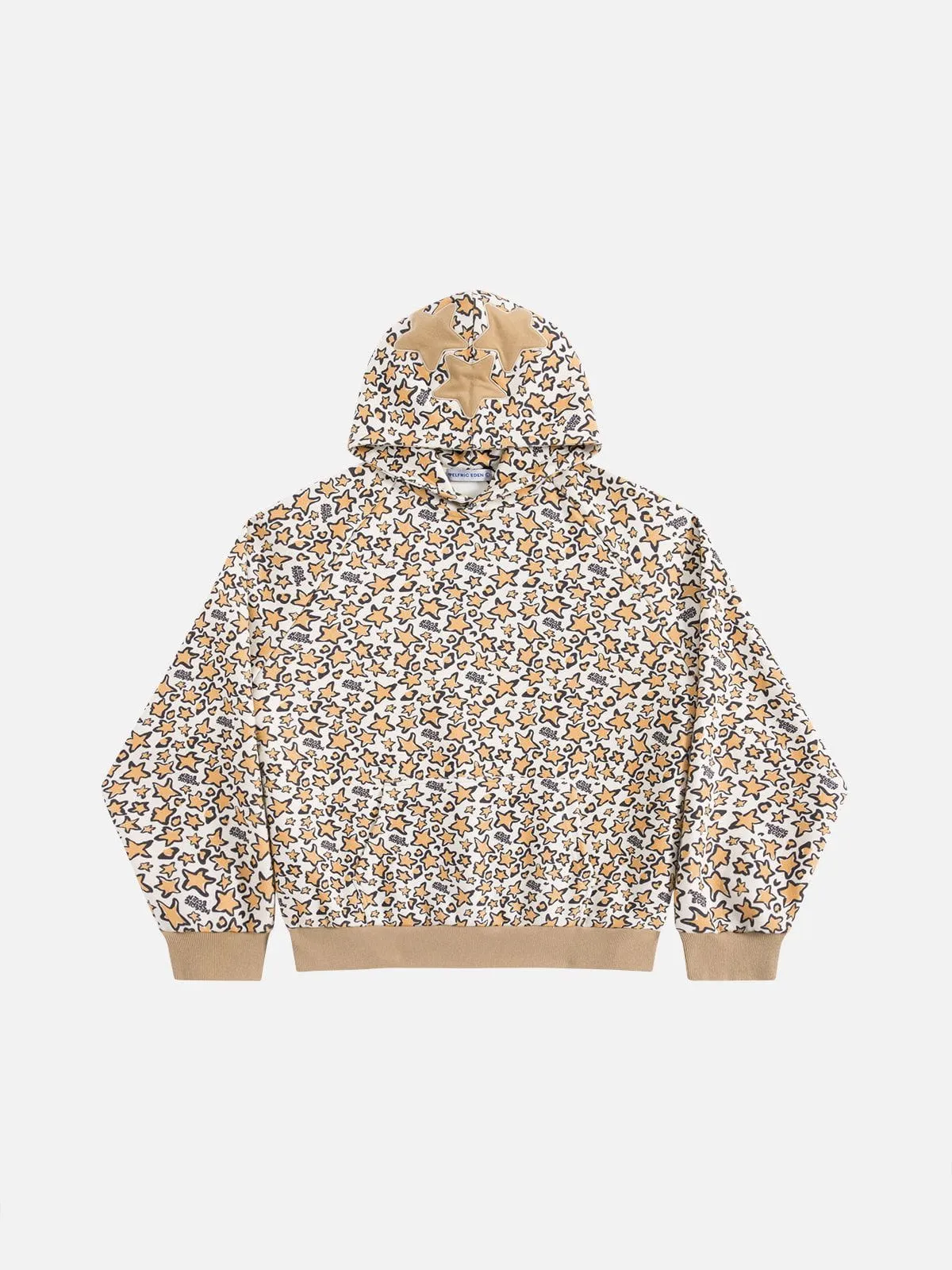 Aelfric Eden Leopard Eden Star Boxy Pullover Hoodie sold by Aelfric Eden