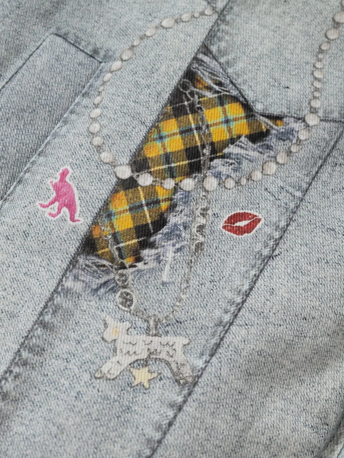 Aelfric Eden Denim Graphic Coat sold by Aelfric Eden product image thumbnail 4