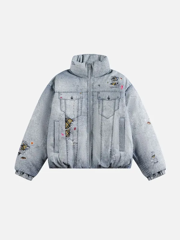 Aelfric Eden Denim Graphic Coat sold by Aelfric Eden