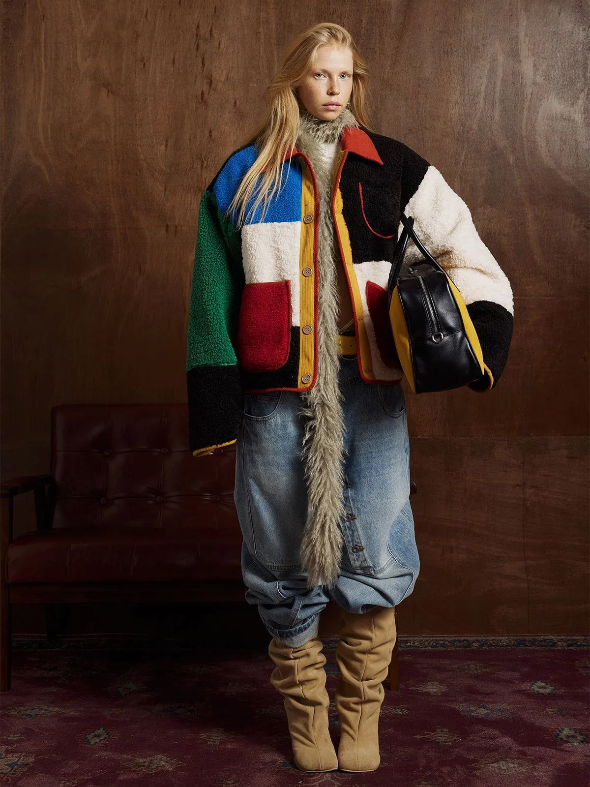 Aelfric Eden Color Blocking Coat sold by Aelfric Eden product image thumbnail 3