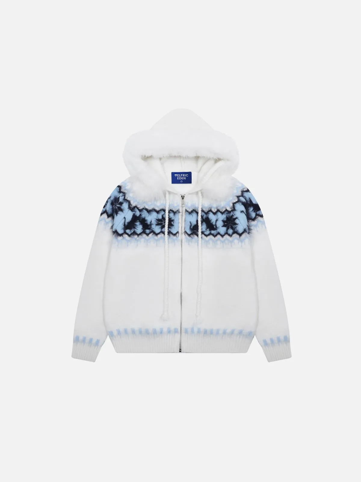 Aelfric Eden Fair Isle Faux Fur Collar Cardigan sold by Aelfric Eden product image thumbnail 2