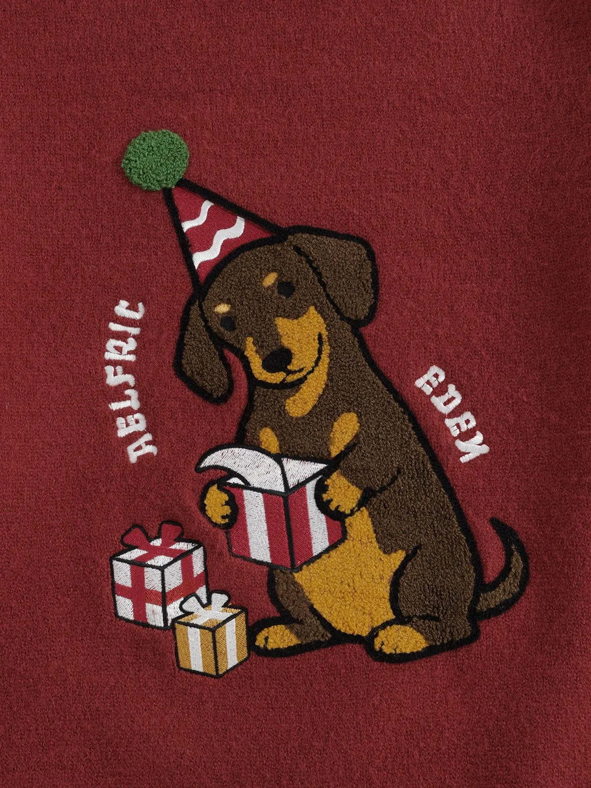 Aelfrc Eden Christmas Hat Dachshund Sweater sold by Aelfric Eden product image thumbnail 5