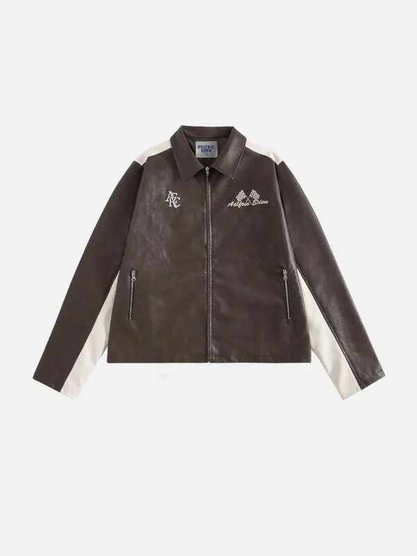 Aelfric Eden Racing Boxy Faux Leather Jacket sold by Aelfric Eden