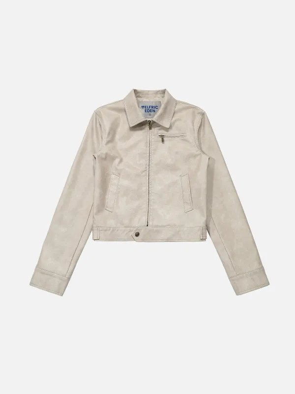 Aelfric Eden Cropped Faux Leather Jacket sold by Aelfric Eden