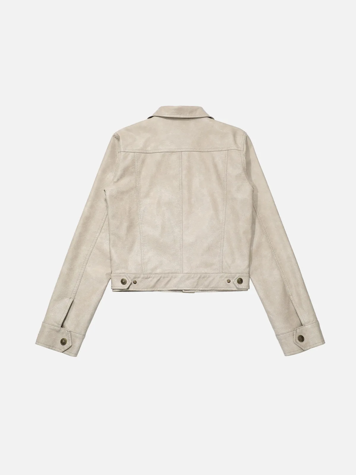 Aelfric Eden Cropped Faux Leather Jacket sold by Aelfric Eden product image thumbnail 3