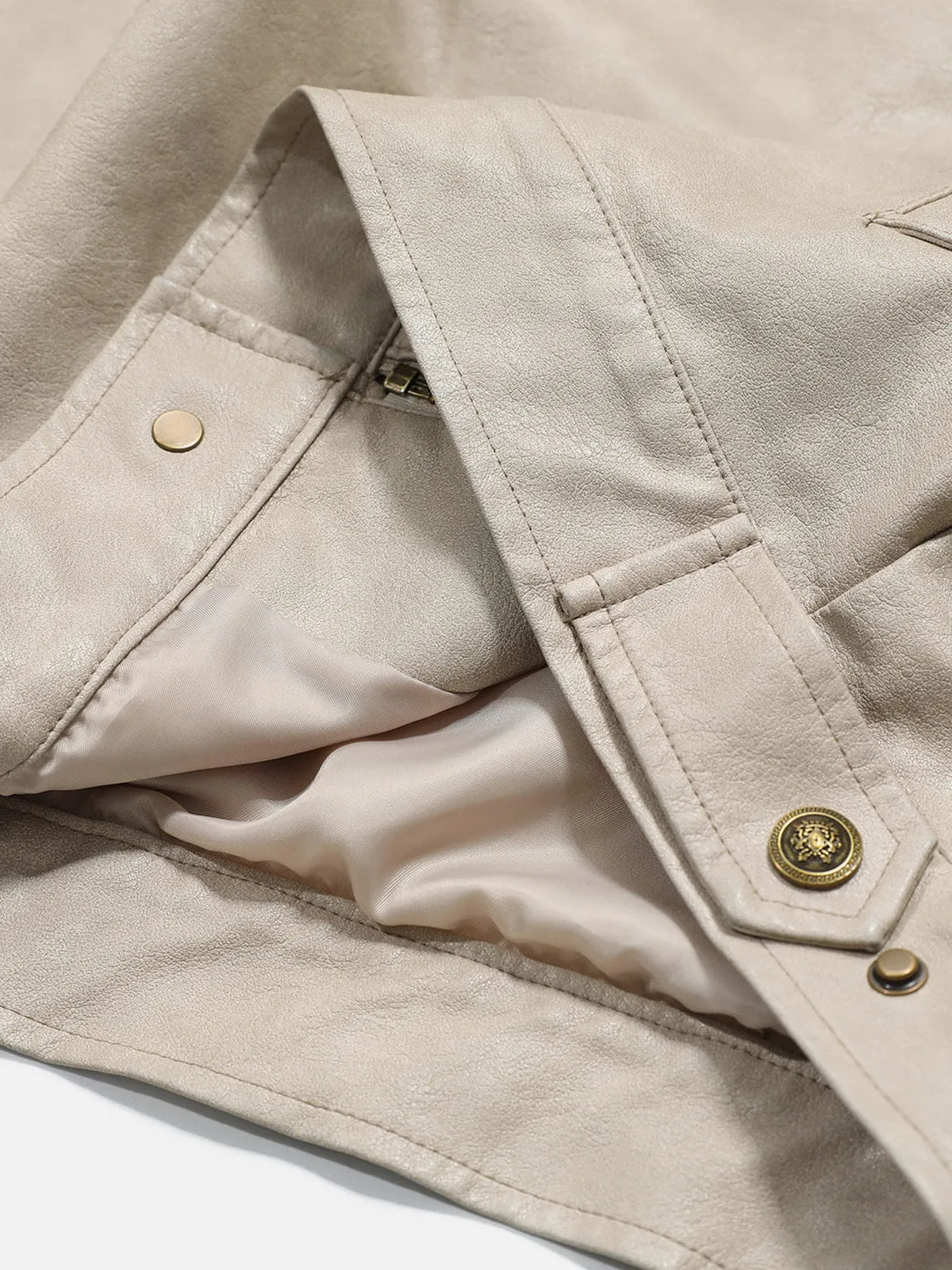 Aelfric Eden Cropped Faux Leather Jacket sold by Aelfric Eden product image thumbnail 4