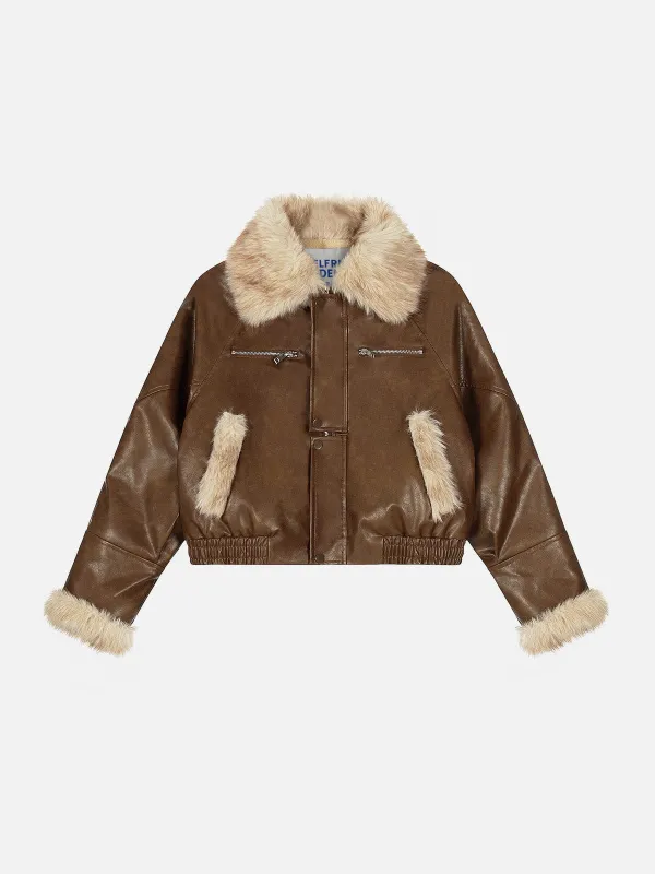 Aelfric Eden Faux Fur Patchwork Coat sold by Aelfric Eden