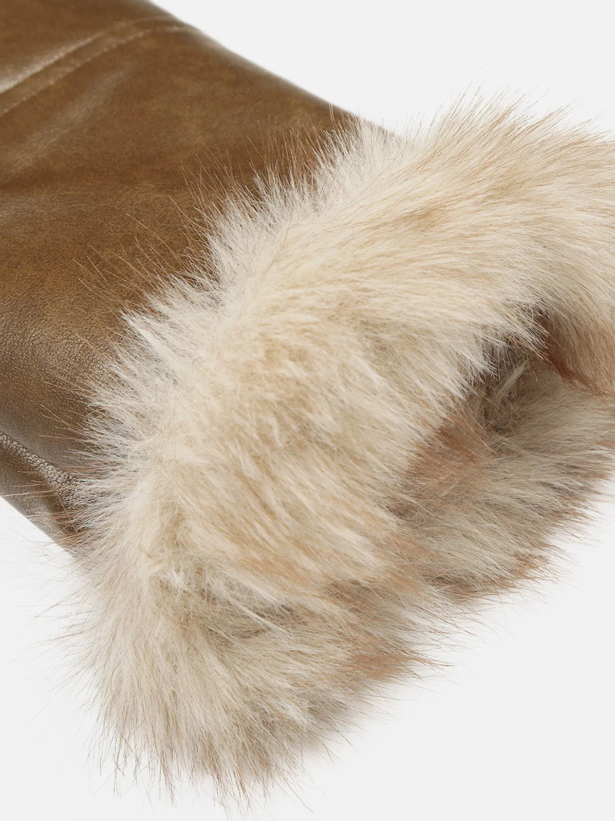 Aelfric Eden Faux Fur Patchwork Coat sold by Aelfric Eden product image thumbnail 3