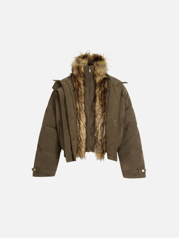 Aelfric Eden Faux Fur Two Layer Coat sold by Aelfric Eden