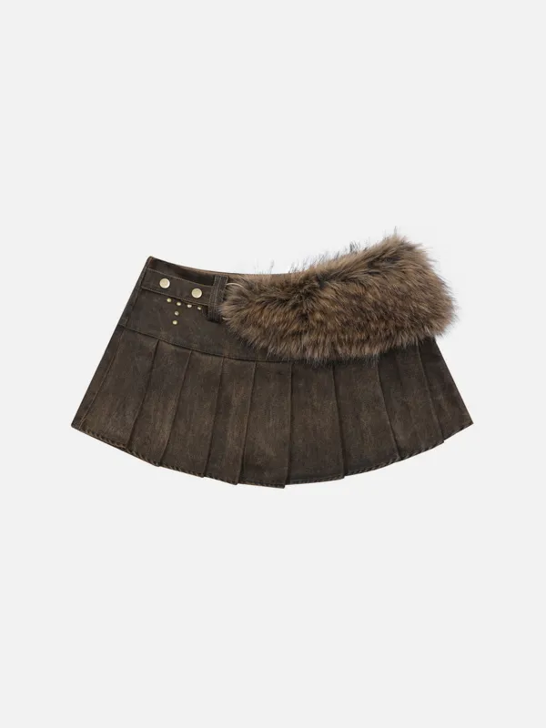 Aelfric Eden Faux Fur Skirt sold by Aelfric Eden