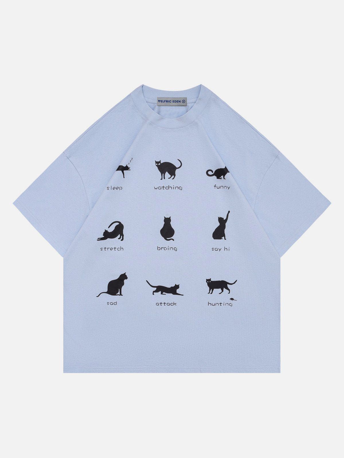 Aelfric Eden Funny Cat Print Tee sold by Aelfric Eden product image thumbnail 2