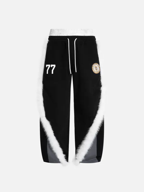 Aelfric Eden Double Waist Faux Fur Baggy Sweatpants sold by Aelfric Eden