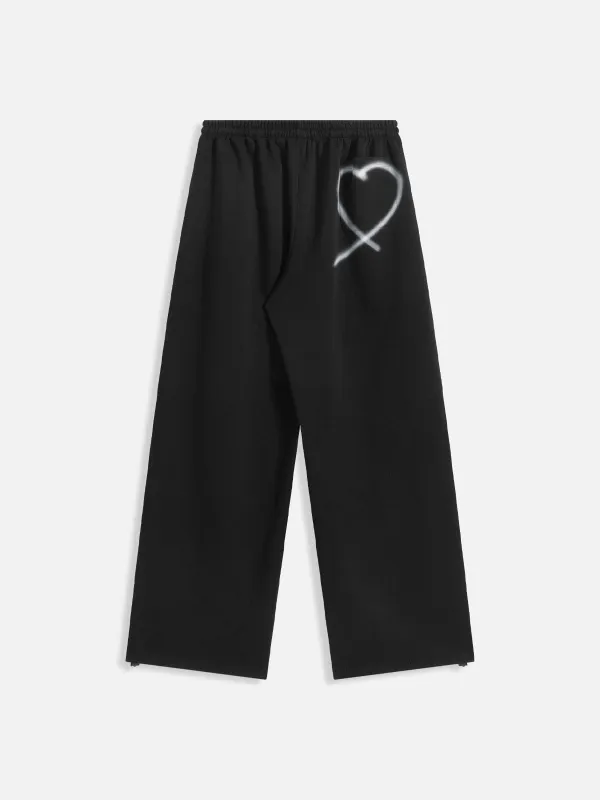 Aelfric Eden Graffiti Heart Baggy Sweatpants sold by Aelfric Eden