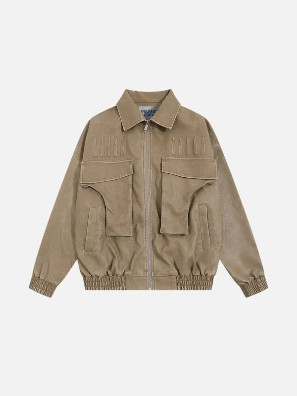 Aelfric Eden Pocket Faux Leather Jacket sold by Aelfric Eden