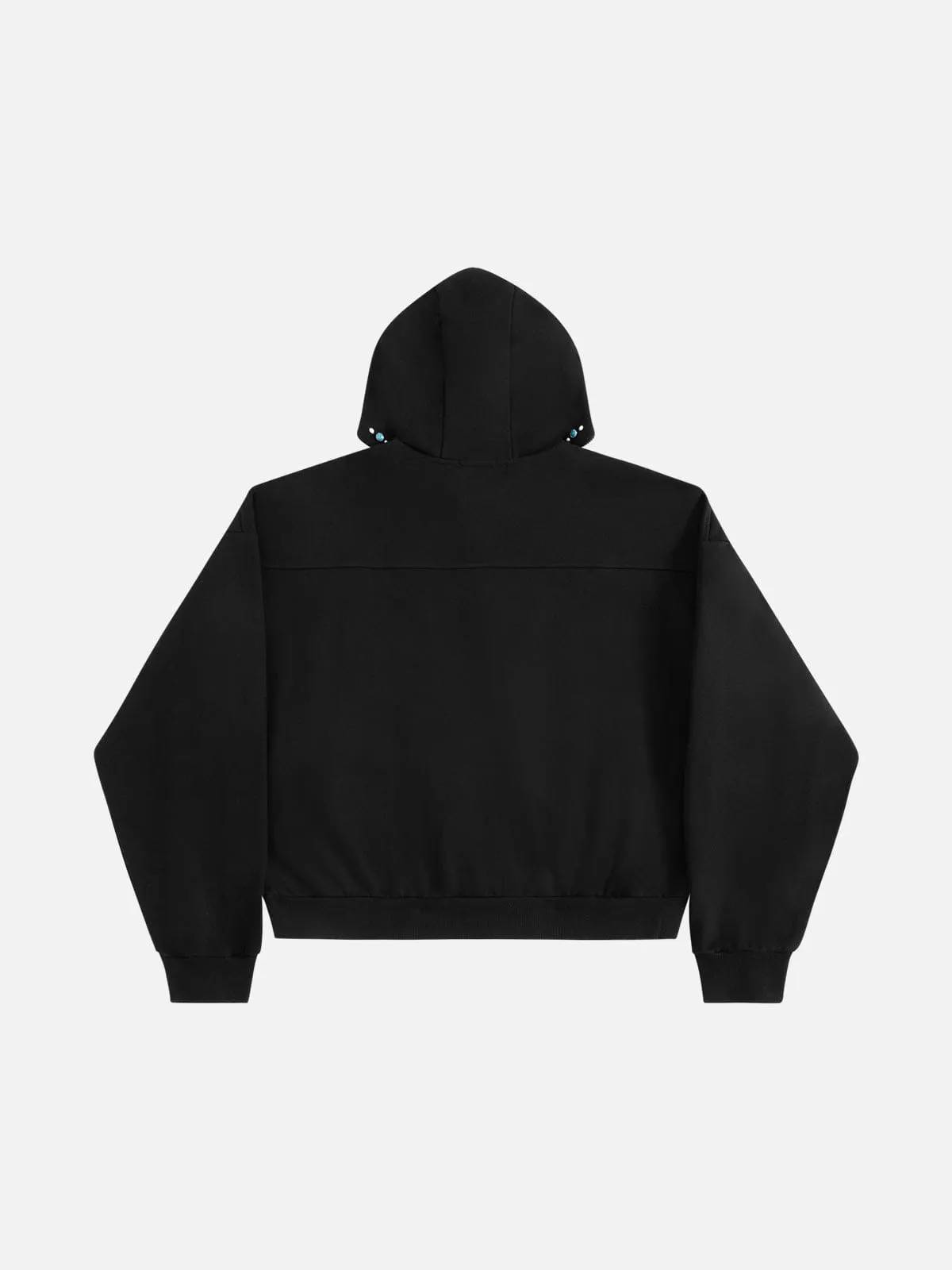 Aelfric Eden Boxy Turquoise Zip Up Hoodie sold by Aelfric Eden product image thumbnail 3