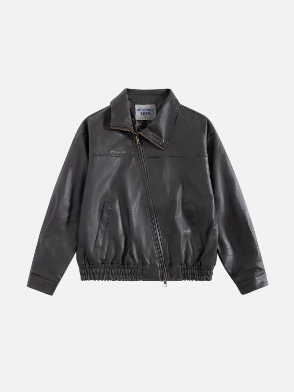 Aelfric Eden Asymmetric Faux Leather Jacket sold by Aelfric Eden