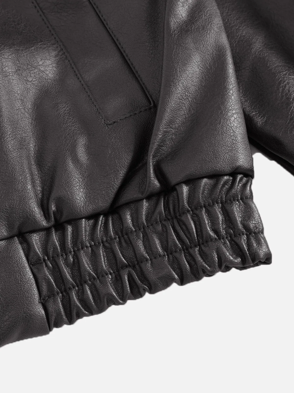 Aelfric Eden Asymmetric Faux Leather Jacket sold by Aelfric Eden product image thumbnail 5