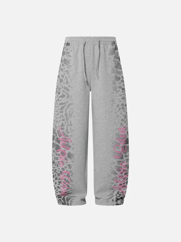 Aelfric Eden Leopard Script Baggy Sweatpants sold by Aelfric Eden