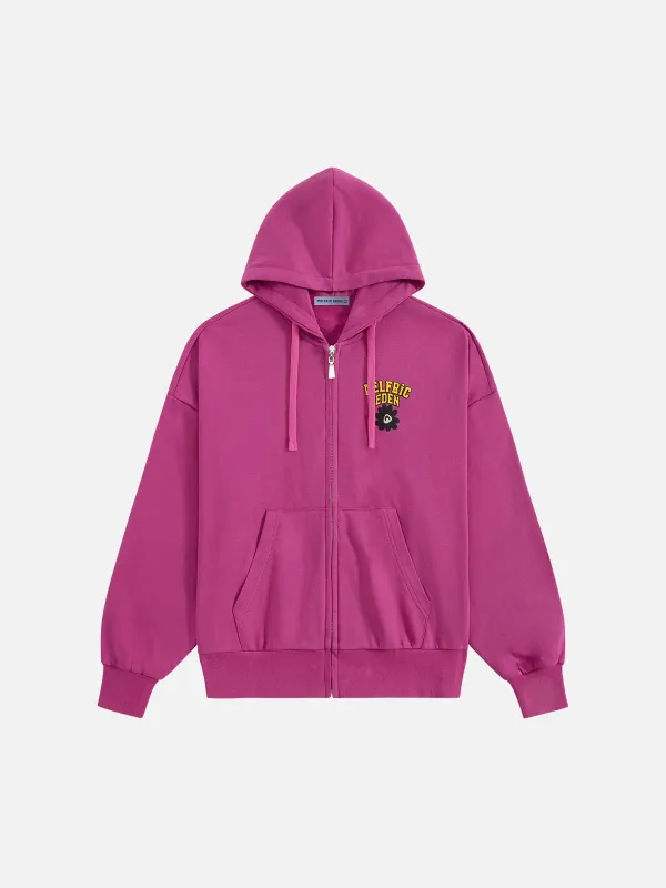 Aelfric Eden Flower Graphic Zip Up Hoodie sold by Aelfric Eden